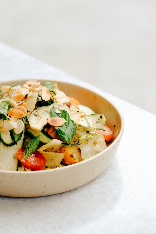 30-Minute Orzo Salad with Grilled Zucchini and Lemon Dressing